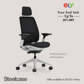 Steelcase Series 2 Office Chair | Headrest | Black