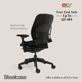 Steelcase Leap Ergonomic Office Chair |W/O Headrest | Fabric 